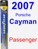 Passenger Wiper Blade for 2007 Porsche Cayman - Hybrid