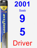Driver Wiper Blade for 2001 Saab 9-5 - Hybrid
