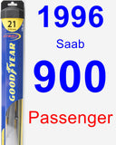 Passenger Wiper Blade for 1996 Saab 900 - Hybrid