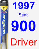 Driver Wiper Blade for 1997 Saab 900 - Hybrid