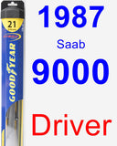 Driver Wiper Blade for 1987 Saab 9000 - Hybrid