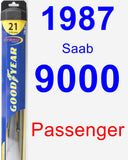 Passenger Wiper Blade for 1987 Saab 9000 - Hybrid