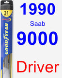 Driver Wiper Blade for 1990 Saab 9000 - Hybrid