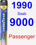 Passenger Wiper Blade for 1990 Saab 9000 - Hybrid