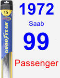 Passenger Wiper Blade for 1972 Saab 99 - Hybrid