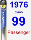 Passenger Wiper Blade for 1976 Saab 99 - Hybrid