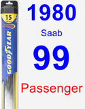 Passenger Wiper Blade for 1980 Saab 99 - Hybrid