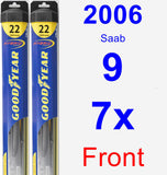 Front Wiper Blade Pack for 2006 Saab 9-7x - Hybrid