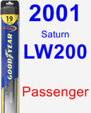 Passenger Wiper Blade for 2001 Saturn LW200 - Hybrid