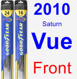 Front Wiper Blade Pack for 2010 Saturn Vue - Hybrid