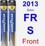 Front Wiper Blade Pack for 2013 Scion FR-S - Hybrid