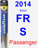 Passenger Wiper Blade for 2014 Scion FR-S - Hybrid