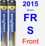 Front Wiper Blade Pack for 2015 Scion FR-S - Hybrid