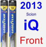 Front Wiper Blade Pack for 2013 Scion iQ - Hybrid