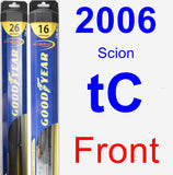 Front Wiper Blade Pack for 2006 Scion tC - Hybrid