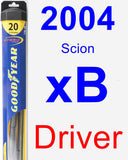 Driver Wiper Blade for 2004 Scion xB - Hybrid