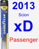 Passenger Wiper Blade for 2013 Scion xD - Hybrid