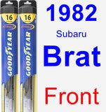 Front Wiper Blade Pack for 1982 Subaru Brat - Hybrid