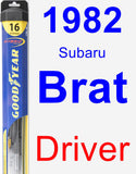 Driver Wiper Blade for 1982 Subaru Brat - Hybrid