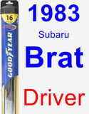 Driver Wiper Blade for 1983 Subaru Brat - Hybrid