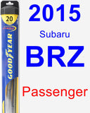 Passenger Wiper Blade for 2015 Subaru BRZ - Hybrid