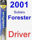 Driver Wiper Blade for 2001 Subaru Forester - Hybrid