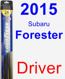 Driver Wiper Blade for 2015 Subaru Forester - Hybrid