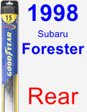 Rear Wiper Blade for 1998 Subaru Forester - Hybrid