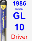 Driver Wiper Blade for 1986 Subaru GL-10 - Hybrid