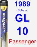 Passenger Wiper Blade for 1989 Subaru GL-10 - Hybrid