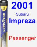 Passenger Wiper Blade for 2001 Subaru Impreza - Hybrid