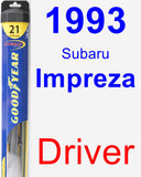 Driver Wiper Blade for 1993 Subaru Impreza - Hybrid