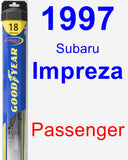 Passenger Wiper Blade for 1997 Subaru Impreza - Hybrid