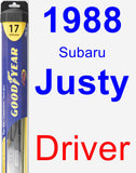 Driver Wiper Blade for 1988 Subaru Justy - Hybrid