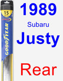 Rear Wiper Blade for 1989 Subaru Justy - Hybrid