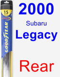 Rear Wiper Blade for 2000 Subaru Legacy - Hybrid