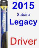 Driver Wiper Blade for 2015 Subaru Legacy - Hybrid