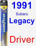 Driver Wiper Blade for 1991 Subaru Legacy - Hybrid