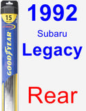 Rear Wiper Blade for 1992 Subaru Legacy - Hybrid