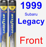 Front Wiper Blade Pack for 1999 Subaru Legacy - Hybrid