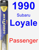 Passenger Wiper Blade for 1990 Subaru Loyale - Hybrid