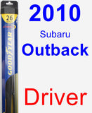 Driver Wiper Blade for 2010 Subaru Outback - Hybrid