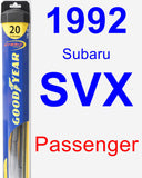 Passenger Wiper Blade for 1992 Subaru SVX - Hybrid