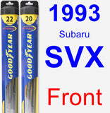 Front Wiper Blade Pack for 1993 Subaru SVX - Hybrid