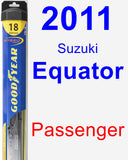 Passenger Wiper Blade for 2011 Suzuki Equator - Hybrid