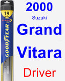 Driver Wiper Blade for 2000 Suzuki Grand Vitara - Hybrid