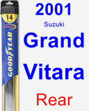 Rear Wiper Blade for 2001 Suzuki Grand Vitara - Hybrid