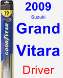 Driver Wiper Blade for 2009 Suzuki Grand Vitara - Hybrid