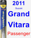 Passenger Wiper Blade for 2011 Suzuki Grand Vitara - Hybrid