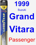 Passenger Wiper Blade for 1999 Suzuki Grand Vitara - Hybrid